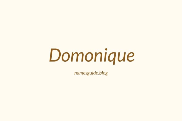 57+ Unique Middle Names for Domonique