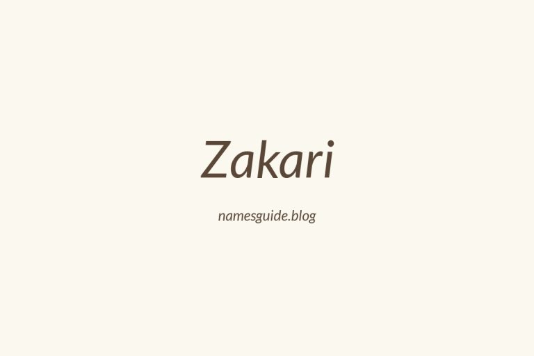 57+ Unique Middle Names for Zakari