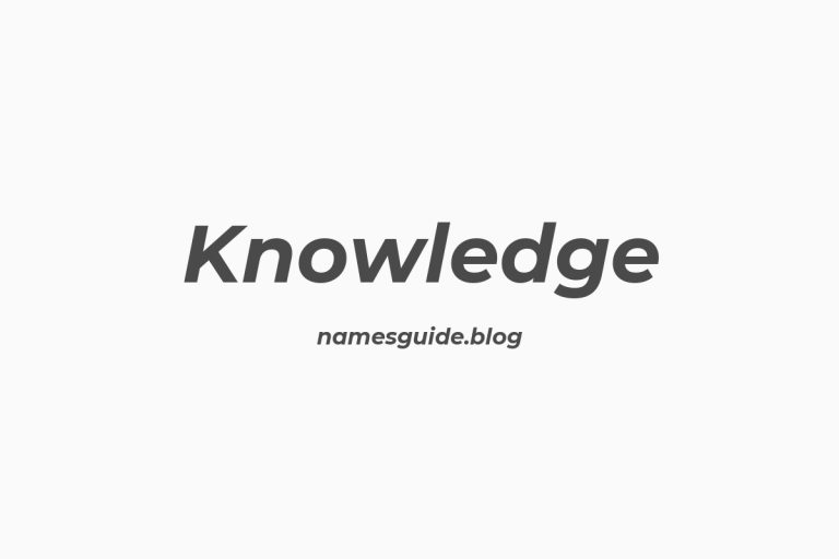 61+ Unique Middle Names for Knowledge
