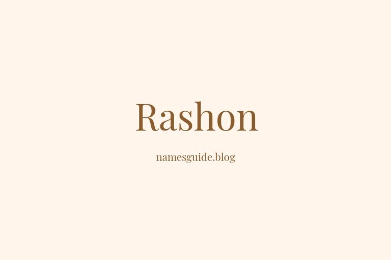 48+ Unique Middle Names for Rashon