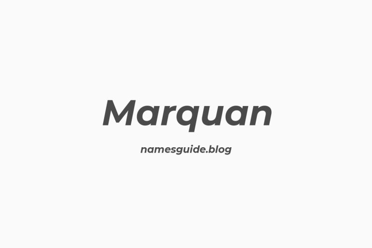 53+ Unique Middle Names for Marquan