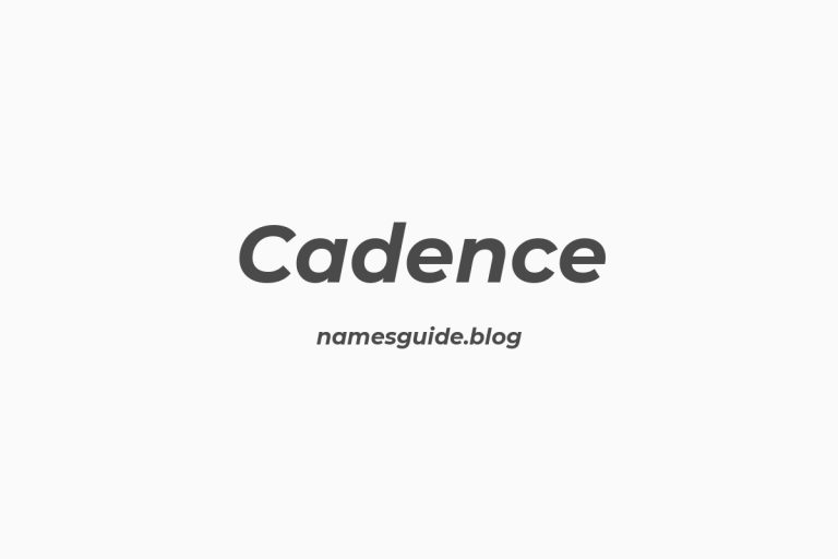 Fifty Plus Unique Middle Names for Cadence