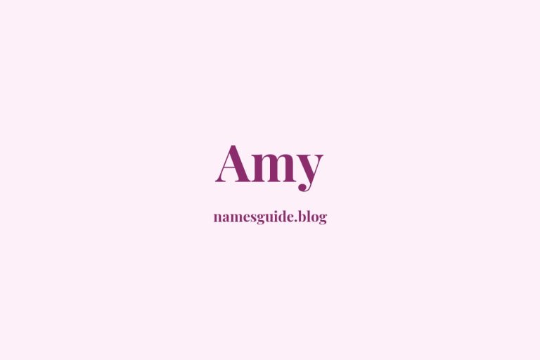 63+ Unique Middle Names for Amy