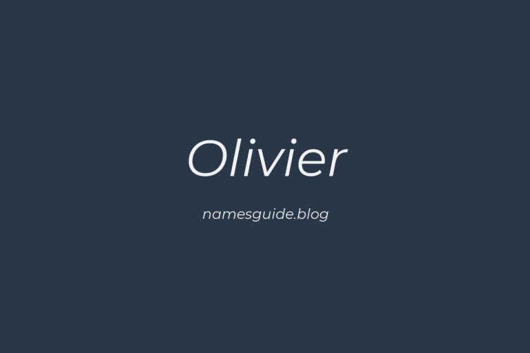 56+ Unique Middle Names for Olivier