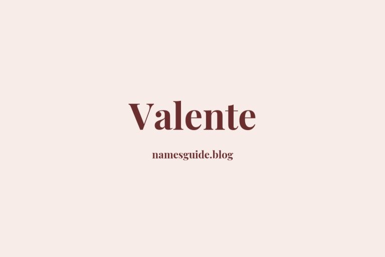 53+ Classic Middle Names for Valente
