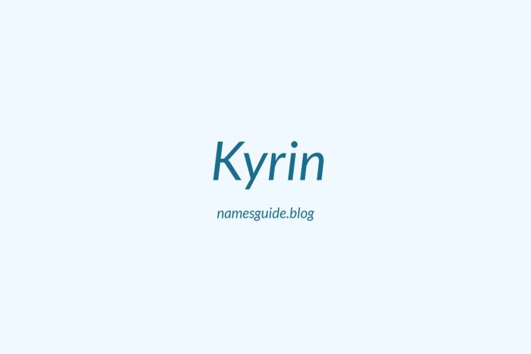 53+ Unique Middle Names for Kyrin