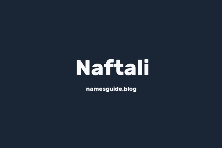 52+ Unique Middle Names for Naftali