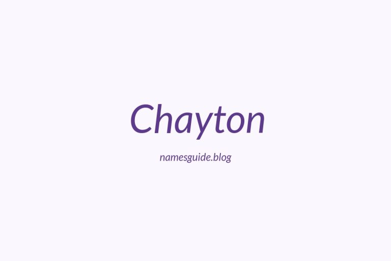 57+ Unique Middle Names for Chayton