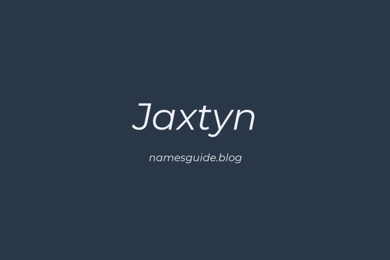56+ Unique Middle Names for Jaxtyn