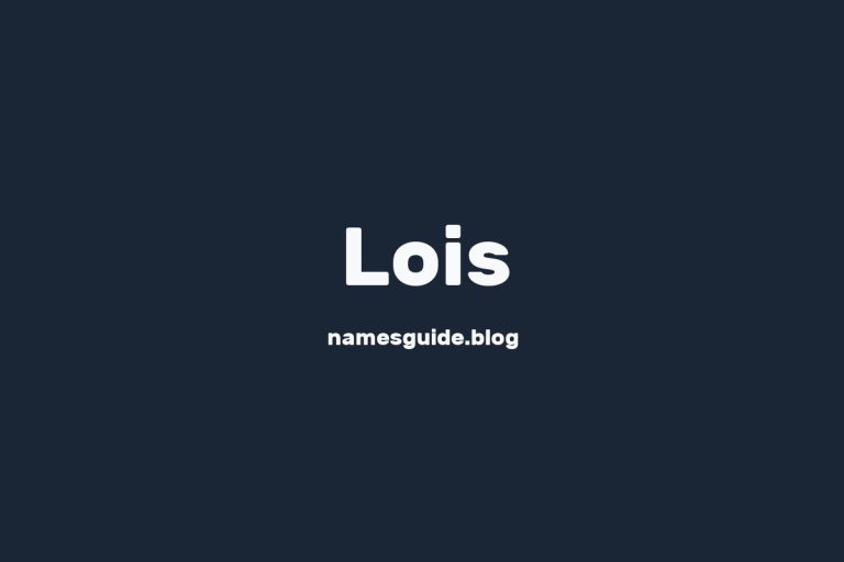 59+ Unique Middle Names for Lois