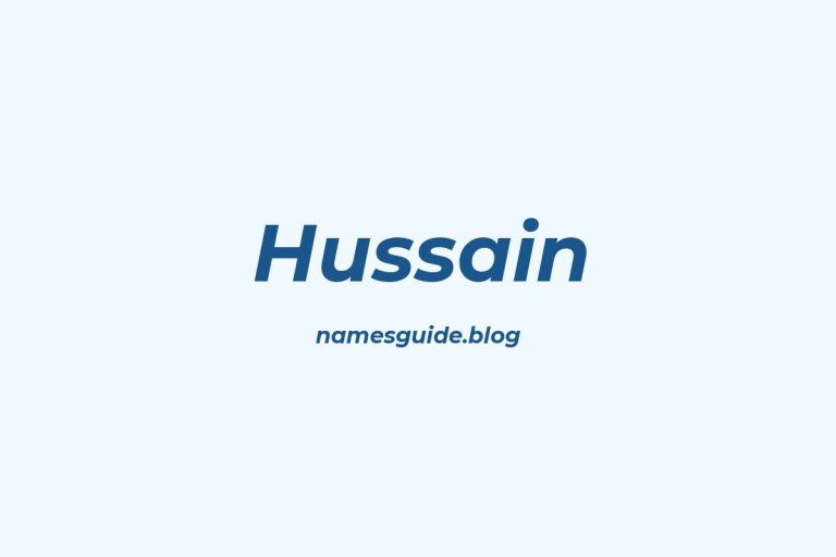 39+ Unique Middle Names for Hussain