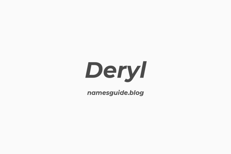 40+ Unique Middle Names for Deryl