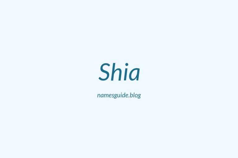 40+ Unique Middle Names for Shia