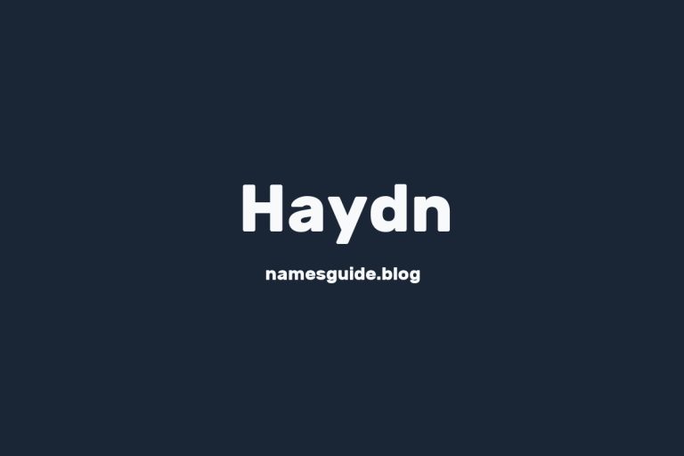 58+ Unique Middle Names for Haydn