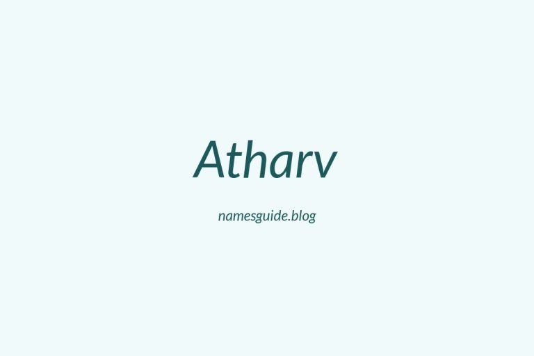 47+ Unique Middle Names for Atharv
