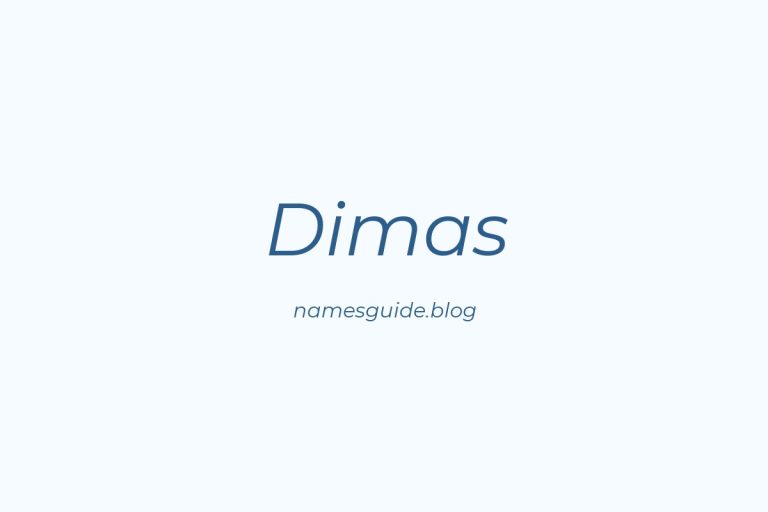 50+ Unique Middle Names for Dimas