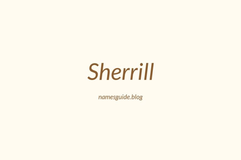 57+ Unique Middle Names for Sherrill