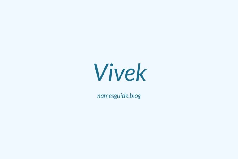 39+ Unique Middle Names for Vivek
