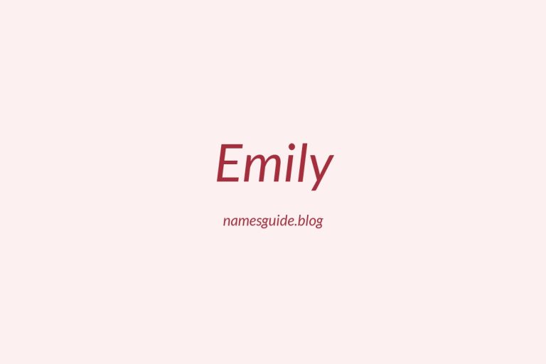 58+ Unique Middle Names for Emily
