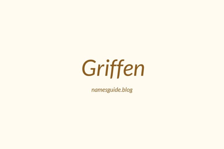 39+ Unique Middle Names for Griffen