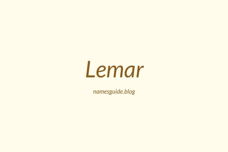 59+ Unique Middle Names for Lemar