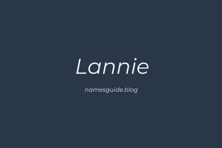 59+ Unique Middle Names for Lannie