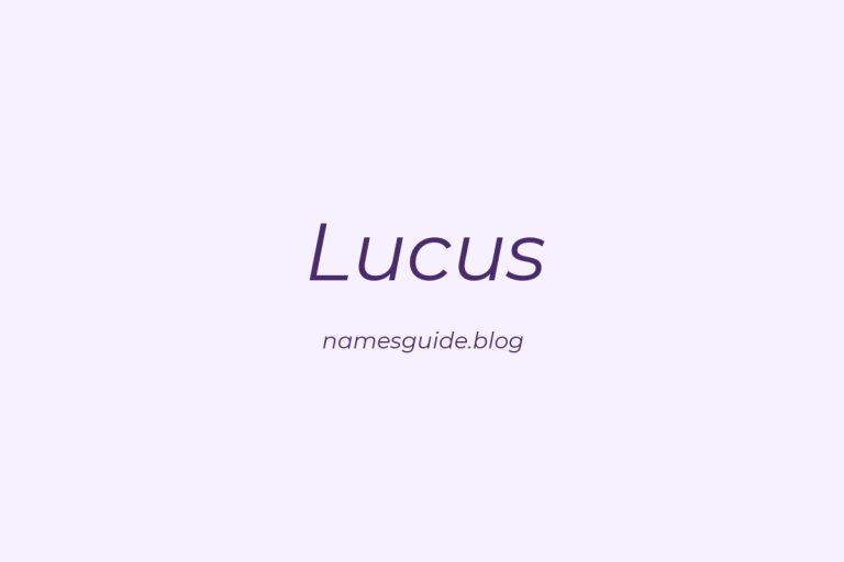 Fifty Plus Unique Middle Names for Lucus