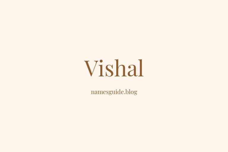 50+ Unique Middle Names for Vishal