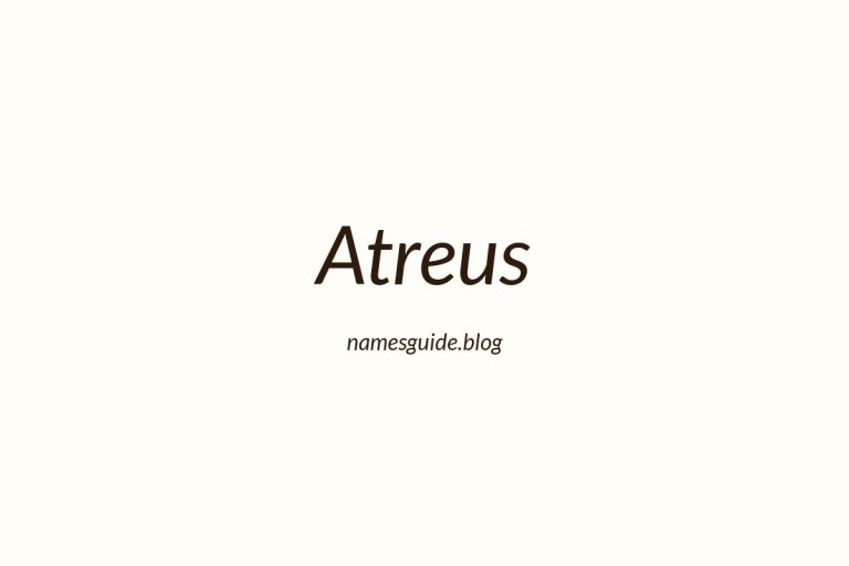 48+ Unique Middle Names for Atreus