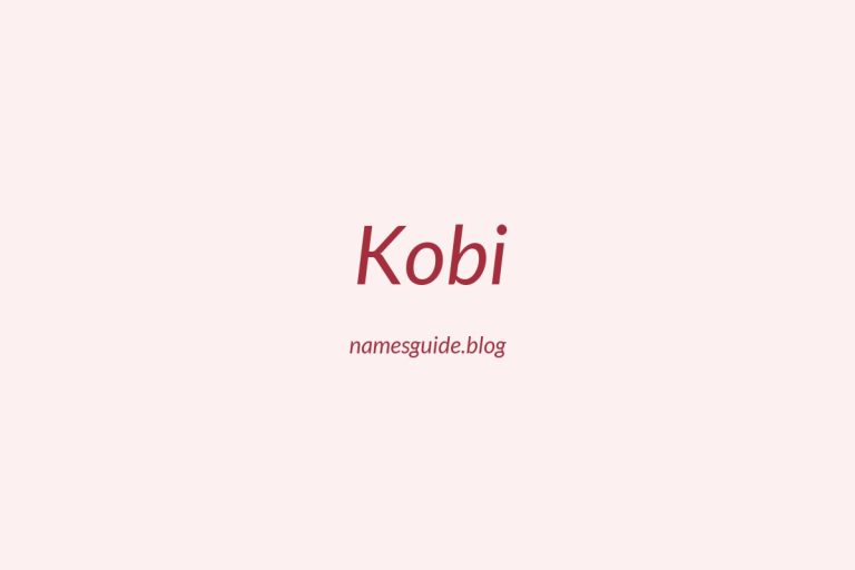58+ Unique Middle Names for Kobi