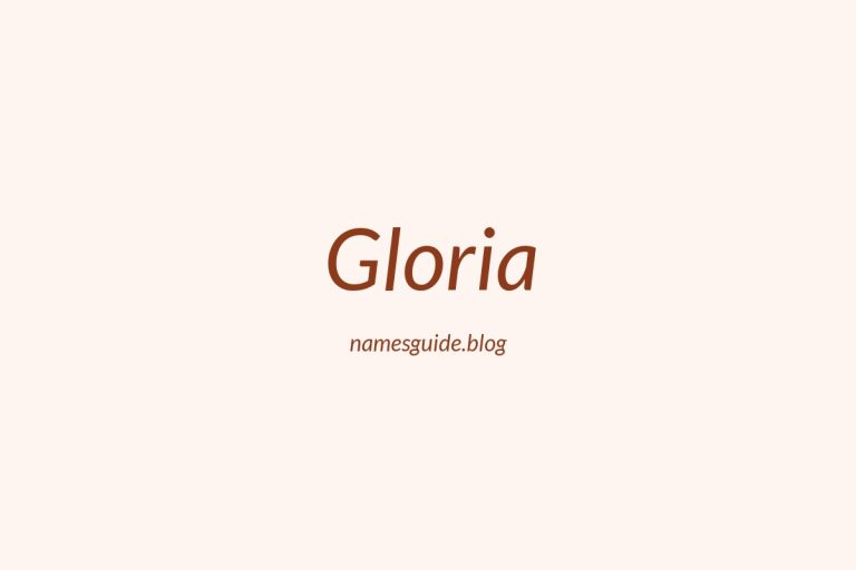 53+ Unique Middle Names for Gloria