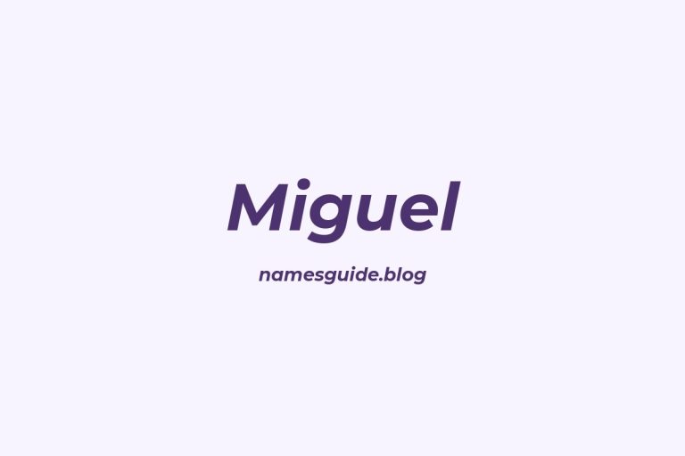 79+ Perfect Middle Names for Miguel: Find the Ideal Fit