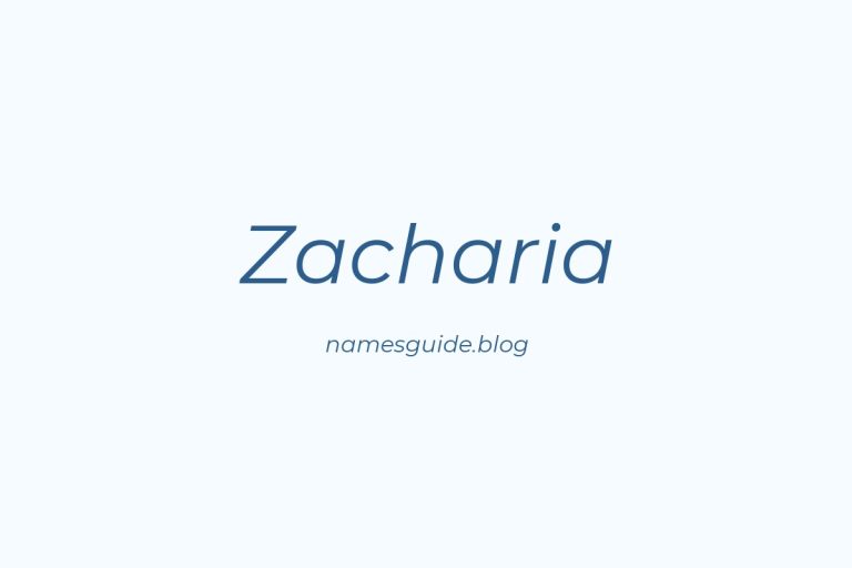 85+ Middle Names for Zacharia: The Ultimate Guide