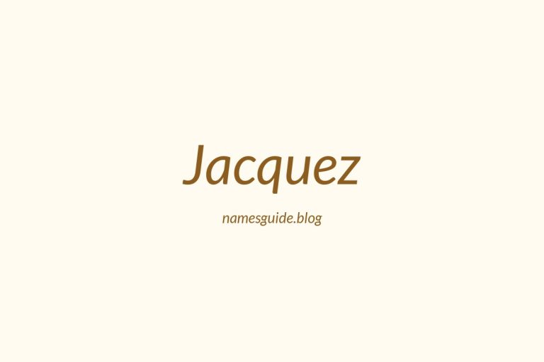 62+ Middle Names for Jacquez: The Perfect Complement