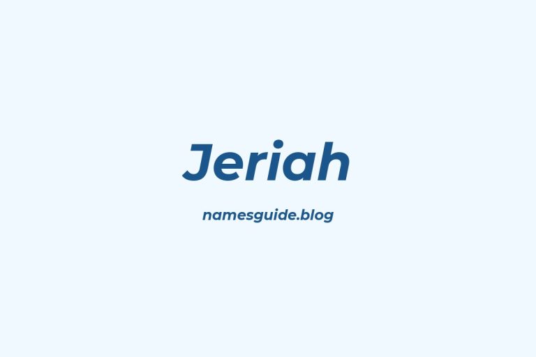55+ Best Middle Names for Jeriah: Find the Perfect Fit