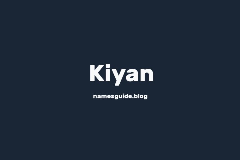 39+ Perfect Middle Names for Kiyan: Find the Ideal Match
