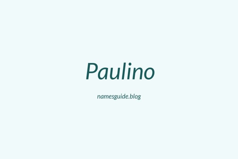 68+ Middle Names for Paulino: The Perfect Complement