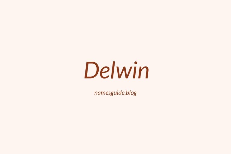 40+ Middle Names for Delwin: The Perfect Complement