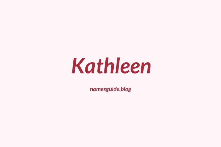 58+ Beautiful Middle Names for Kathleen