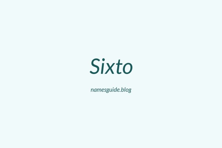 49+ Perfect Middle Names for Sixto: Find the Ideal Match