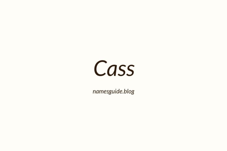 83+ Middle Names for Cass: The Ultimate List