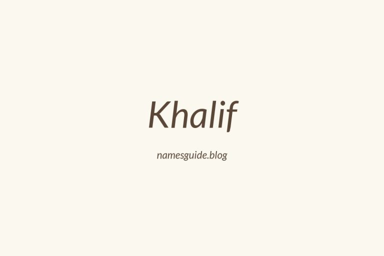 72+ Middle Names for Khalif: Find the Perfect Fit