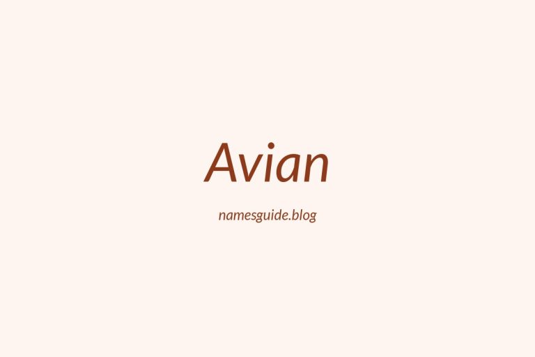 60+ Beautiful Middle Names for Avian