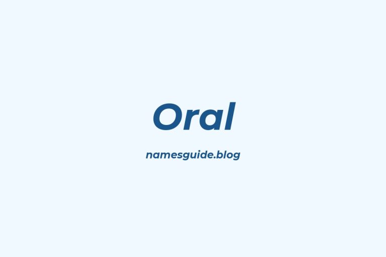 55+ Perfect Middle Names for Oral: Find the Ideal Fit