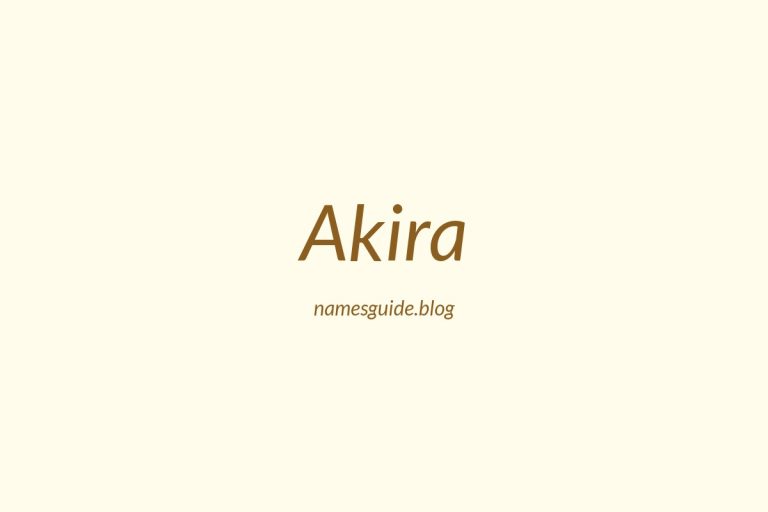 77+ Middle Names for Akira: The Ultimate Guide