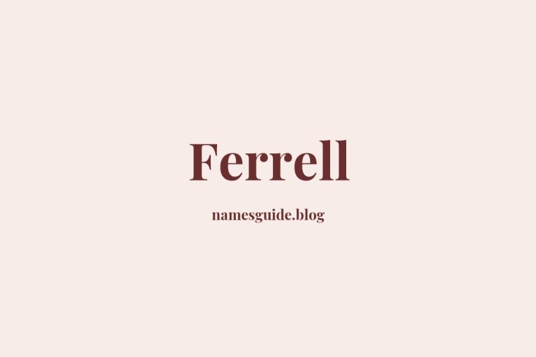 39+ Perfect Middle Names for Ferrell