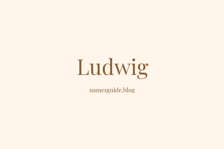 42+ Perfect Middle Names for Ludwig