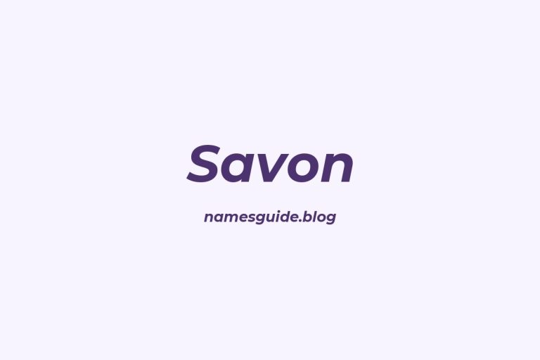 46+ Savon Middle Names: The Ultimate List for Your Baby Boy
