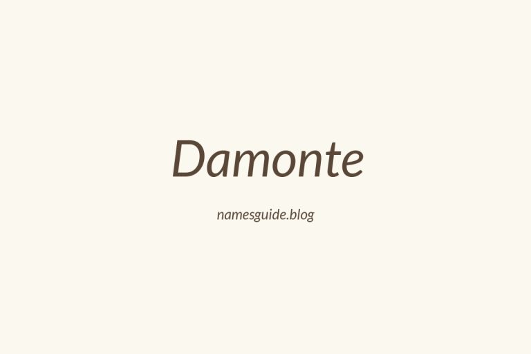 41+ Perfect Middle Names for Damonte