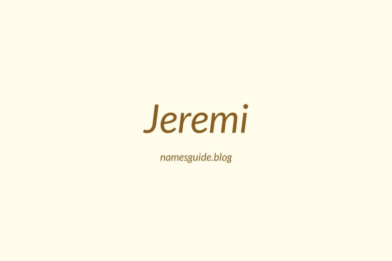 79+ Perfect Middle Names for Jeremi: Find the Ideal Fit